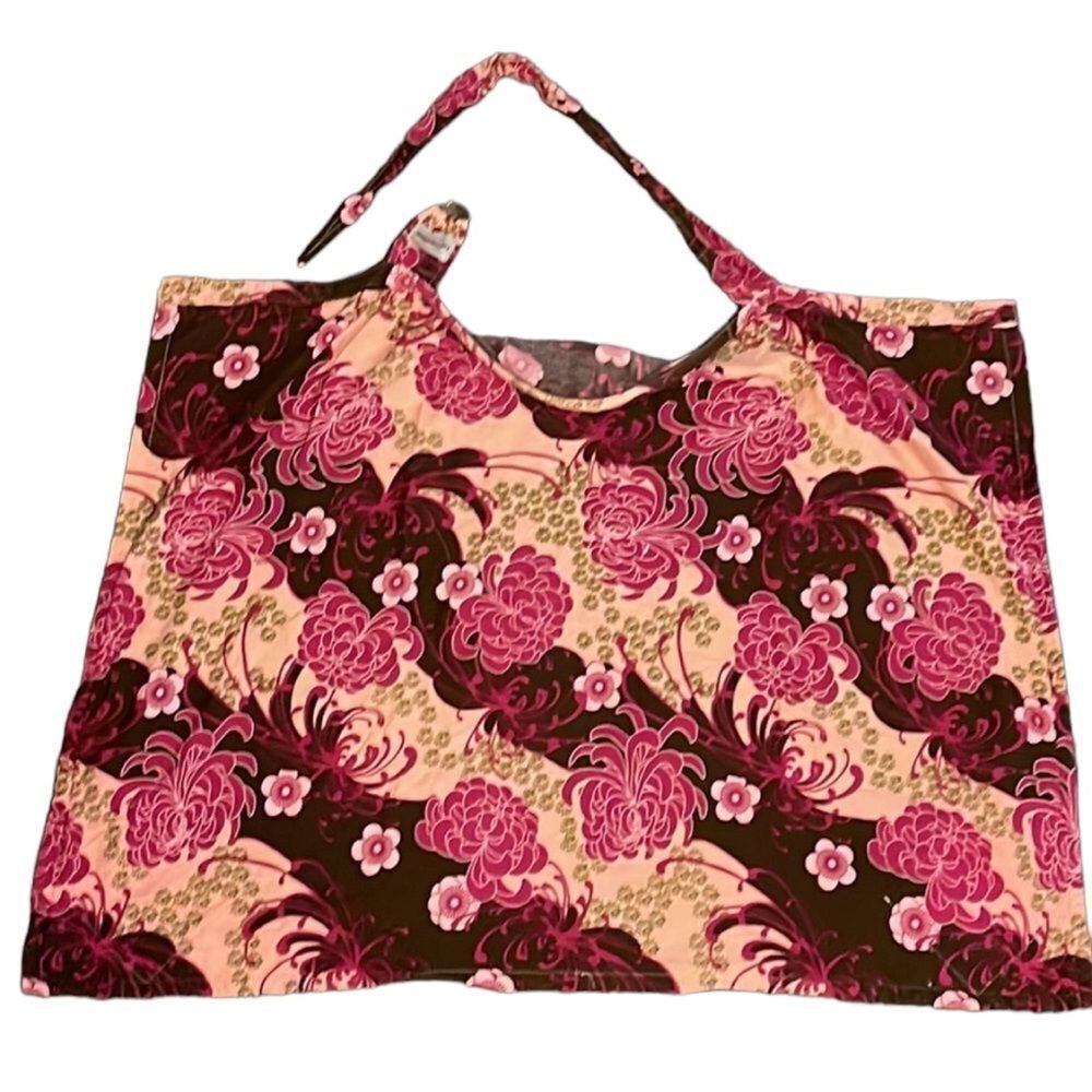 Bebe au Lait Nursing Cover, pink/brown/green